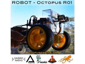 octopus-robot-01 robotics 3d printing diy electronics esp32 first lasercut 3d print model - Mito3D