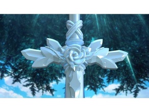 sword art online alicization eugeo blue rose 11 assembly normal size sheath 3d printing cl-260 cl260 sao 3d print model - Mito3D
