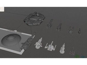 robotech ereditare stelle tirol impero indipendente colonie flotte rrt gioco di strategia pezzi set1 giochi intercolony guerra wargame 3d print model - Mito3D