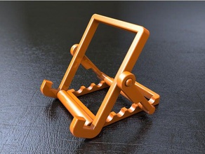 foldable tablet phone stand no screws mobile cellphone holder ipad iphone nsfw samsung galaxy smartphone tilt mount 3d print model - Mito3D