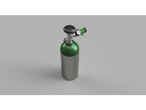 oxygen tank props 3dmodel medical devices 3d print model - Mito3D