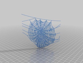 spiderweb collection decor 3d print model - Mito3D