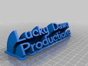 la chance dawg bureau de plaque personnalisé 3d print model - Mito3D