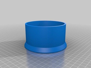 my customized parametric pipe adapter 2 parts 3d print model - Mito3D