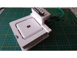 external dvb tunner support wd pi-drive diy 3d print model - Mito3D