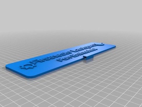 my customized custumizable nametag icons office 3d print model - Mito3D