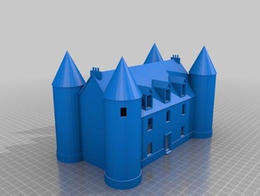 ch&acircteau champagne-sur-vingeanne 21 buildings structures architecture castle ho scale 3d print model - Mito3D