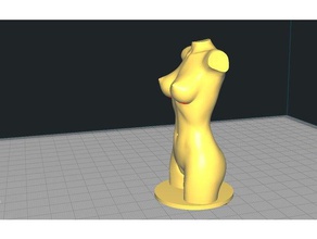 woman body without base sculptures bust nude nudity torso 3d print model - Mito3D