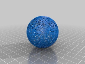 spiderweb ball decor 3d print model - Mito3D