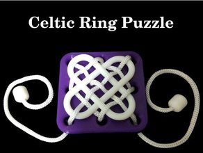 celta anillo de puzzle puzzles nudo nsfw openscad 3d print model - Mito3D