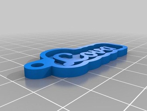 lova mi personalizados clave de la cadena su nombre personal llaveros 3d print model - Mito3D