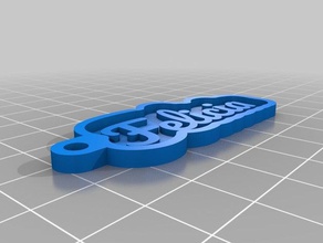 felicia personalizado clave de la cadena su nombre personal llaveros 3d print model - Mito3D