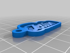 zain personalizado clave de la cadena su nombre personal llaveros 3d print model - Mito3D