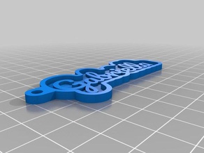 gabriella individuelle Schlüsselanhänger Ihrem persönlichen Namen 3d print model - Mito3D