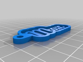 max customized key chain your personal name keychains 3d print model - Mito3D