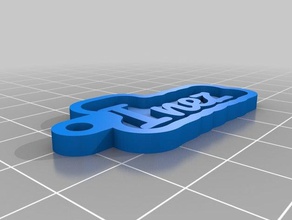 inez personalizado clave de la cadena su nombre personal llaveros 3d print model - Mito3D