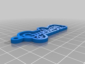 gunbritt individuelle Schlüsselanhänger Ihrem persönlichen Namen 3d print model - Mito3D