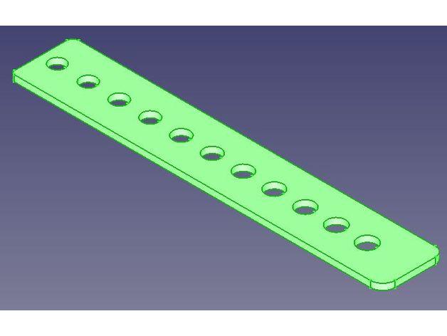 muster bohrungen schablone 3d la stampa i test strumento 3D print model - Mito3D