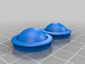 tunnel à boule flottante tours des boucles d'oreilles gage bijoux fiche 3d print model - Mito3D