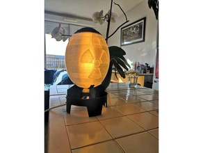 mini nuke lámpara de fallout e14 bombilla decoración fatboy juego la luz mininuke energía nuclear bomba transparente filamento 3d print model - Mito3D