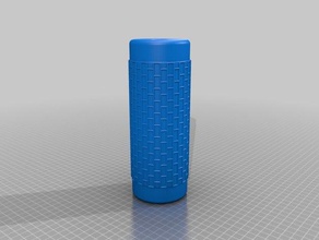 brick pattern rolling pin hobby 28mm clay foam texture tool 3d print model - Mito3D