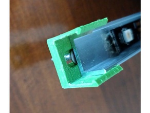 10x15 cm alu-Profil clip Teile aluminium-Profil Gehäuse Halter 3d print model - Mito3D