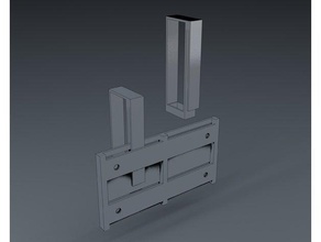 wall mount hanger owc thunderbolt 3 dock office 3d print model - Mito3D