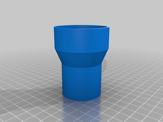 simple tubo reductor de festool vacío sierra cinta partes personalizado 3D print model - Mito3D