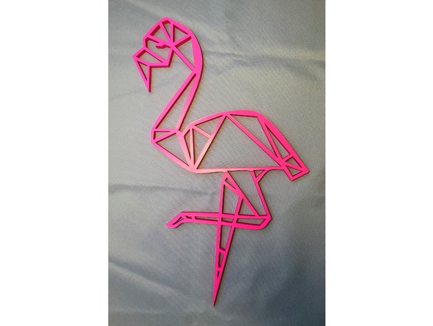 grande flamingo modular animais 3D print model - Mito3D