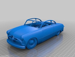 ford 1950 3 d la impresión coche 3d print model - Mito3D