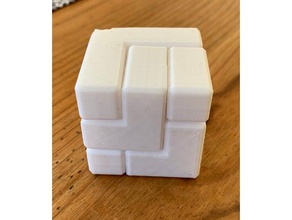 3 puzzle caso 7 peças quebra-cabeças 3x3 3d print model - Mito3D