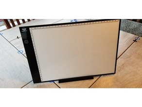 led light pad desk holder art tools 3d print model - Mito3D