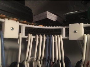 closet maid corner shelf support bracket organization closetmaid replacement 3d print model - Mito3D