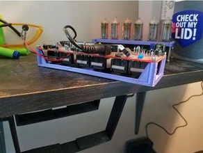 pcb board stand qtc nixie clock electronics holder pvelectronics 3d print model - Mito3D