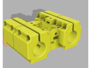 carriage 213 std squarenut 3d printer parts hypercube evolution 3d print model - Mito3D