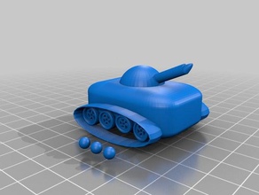 tanque de 3 balas ingeniería 3d print model - Mito3D