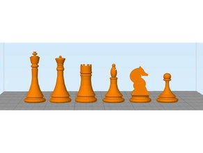 jogo de xadrez dama caballo peão 3d print model - Mito3D