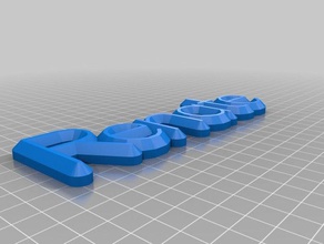 my customized name keycrenatehain organization 3d print model - Mito3D
