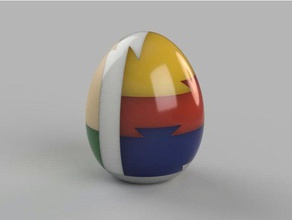 uovo di puzzle 3d 3d print model - Mito3D