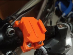 cámara gopro soporte para bicicleta 23-27 de liberación rápida monte 3d print model - Mito3D