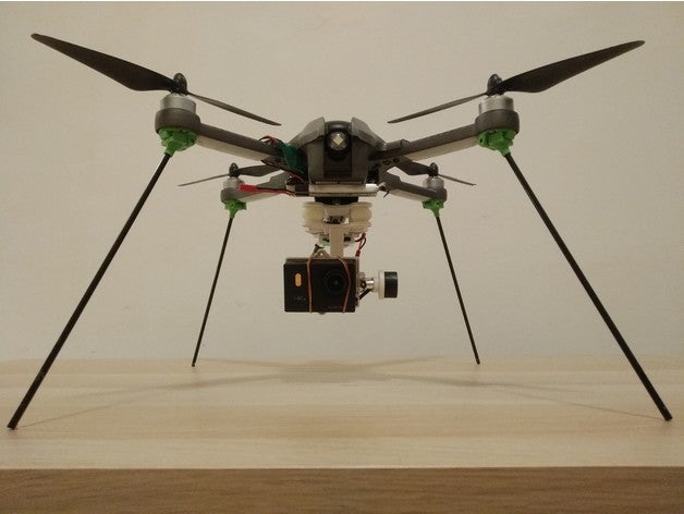 mjx bugs 3h simple foldable landing gear rc vehicles drone quadcopter 3D print model - Mito3D