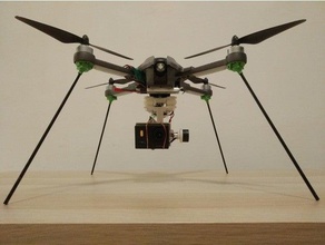 mjx bugs 3h simples dobrável trem de pouso rc veículos drone quadcopter 3d print model - Mito3D