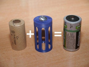recycle handvac batteries household battery converter 3d print model - Mito3D