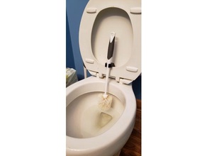brosse des toilettes de séchage crochet salle bain 3d print model - Mito3D