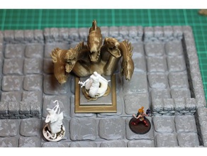d&d scenery hydra throne tomb annihilation toy game accessories dd dais dnd miniature fane miniatures night serpent openlock ras nsi yuan-ti 3d print model - Mito3D