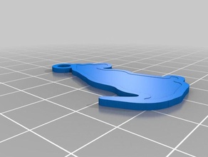 great dane keychain do anel animais 3d print model - Mito3D