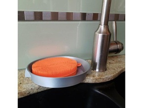oval esponja prato a cozinha jantar 3d print model - Mito3D
