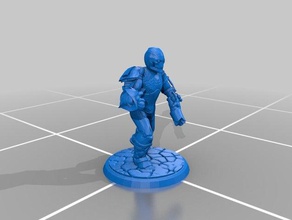 strano robot ragazzo mini le creature dnd in miniatura miniature 3d print model - Mito3D