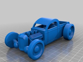 basteln-Spielzeugautos-LKW automotive Auto desktop hot-rod hotrod hotwheels Modell-Auto tootsie toy 3d print model - Mito3D