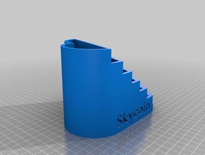 skycoin desk organiser containers bitcoin cryptocurrency organizer 3d print model - Mito3D